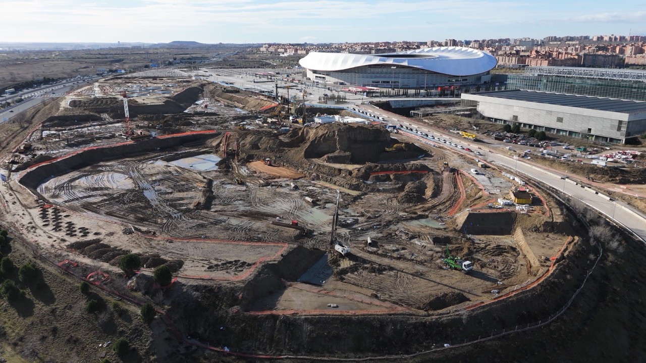Construction progress Enero 2026